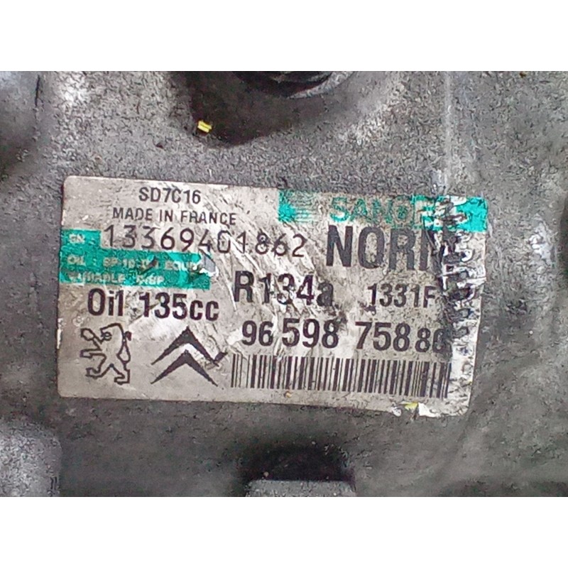 Recambio de compresor a/a para peugeot 306 hatchback (7a, 7c, n3, n5) 2.0 hdi 90 referencia OEM IAM 9659875880   Recambio de compresor a/a para peugeot 306 hatchback (7a, 7c, n3, n5) 2.0 hdi 90 referencia OEM IAM 9659875880
