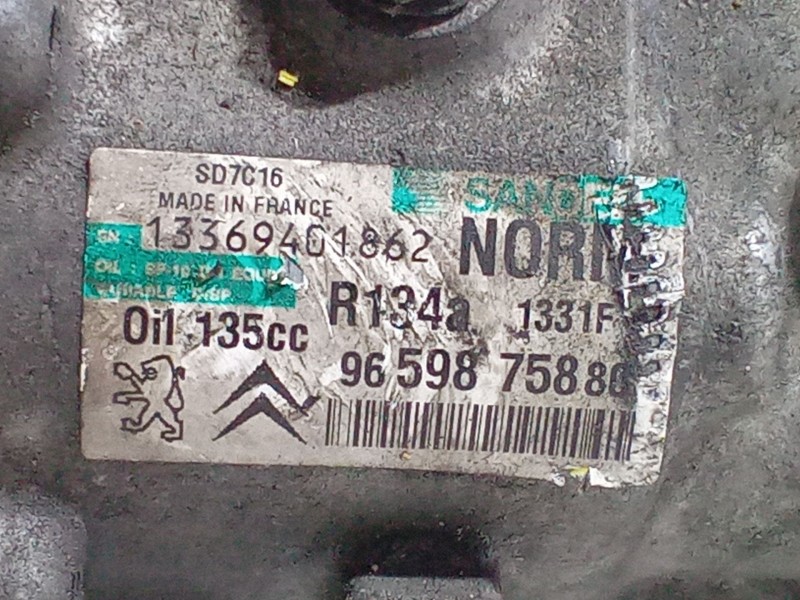 Recambio de compresor a/a para peugeot 306 hatchback (7a, 7c, n3, n5) 2.0 hdi 90 referencia OEM IAM 9659875880   Recambio de compresor a/a para peugeot 306 hatchback (7a, 7c, n3, n5) 2.0 hdi 90 referencia OEM IAM 9659875880