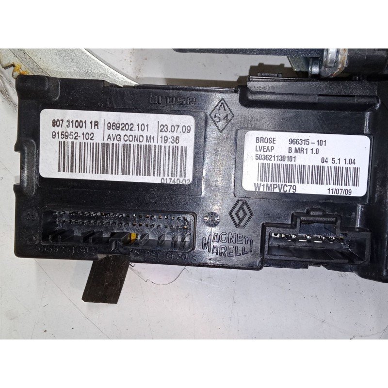 Recambio de elevalunas electrico delantero izquierdo para renault scénic iii (jz0/1_) 1.6 16v (jz0u, jz1b) referencia OEM IAM 96