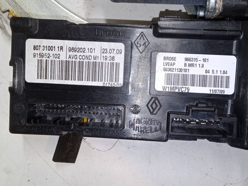 Recambio de elevalunas electrico delantero izquierdo para renault scénic iii (jz0/1_) 1.6 16v (jz0u, jz1b) referencia OEM IAM 96