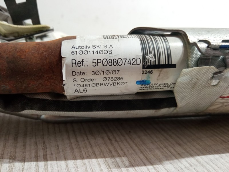 Recambio de airbag cortina delantero derecho para seat altea xl (5p5, 5p8) 1.9 tdi referencia OEM IAM 5P0880742D  