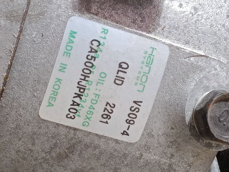 Recambio de compresor a/a para kia picanto iii (ja) 1.0 referencia OEM IAM CA500HJPKA03  