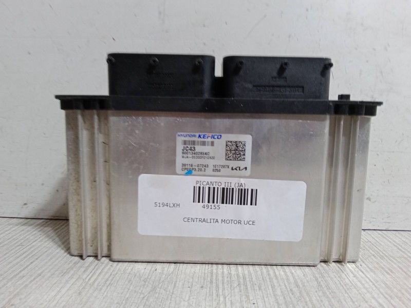 Recambio de centralita motor uce para kia picanto iii (ja) 1.0 referencia OEM IAM 9001340285KC  3911607243