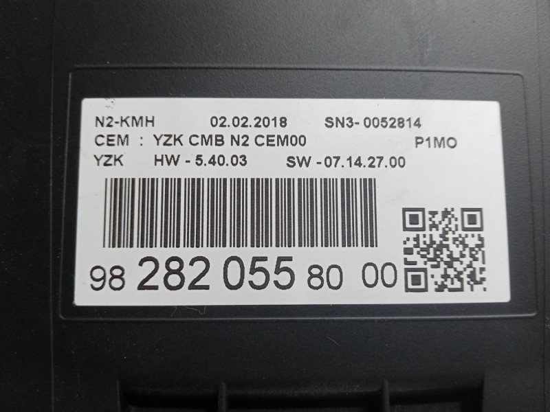Recambio de cuadro instrumentos para opel crossland x / crossland (p17, p2qo) 1.2 (75) referencia OEM IAM 982820558000  