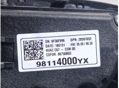 Recambio de mando climatizador para opel crossland x / crossland (p17, p2qo) 1.2 (75) referencia OEM IAM 98114000YX   2