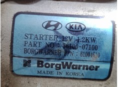 Recambio de motor arranque para kia picanto iii (ja) 1.0 referencia OEM IAM 3610007100  