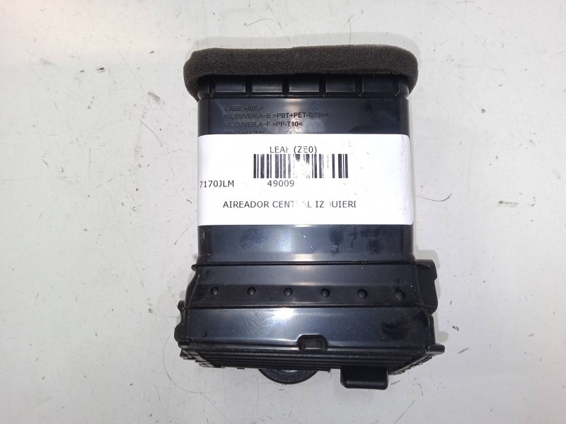 Recambio de aireador central izquierdo para nissan leaf (ze0) electric referencia OEM IAM   