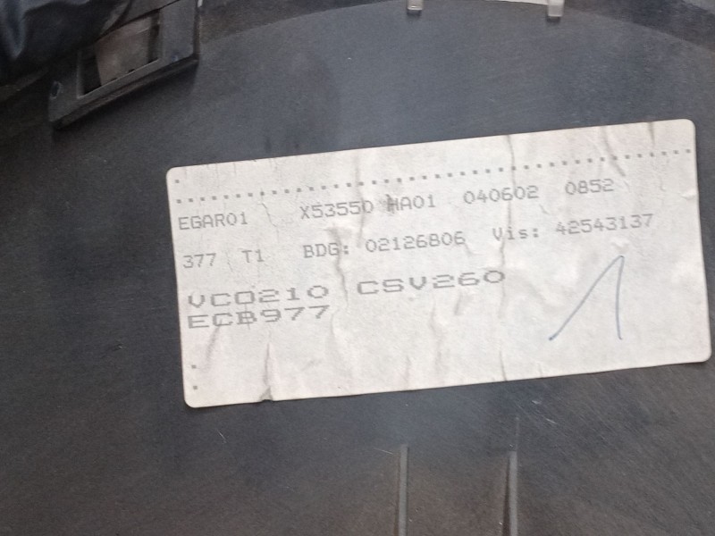 Recambio de cuadro instrumentos para peugeot 206 hatchback (2a/c) 1.6 16v referencia OEM IAM 9645847380  