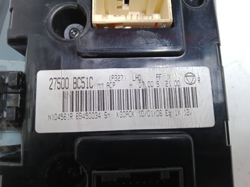 Recambio de mando climatizador para nissan micra iii (k12) 1.4 16v referencia OEM IAM 27500BC51C  