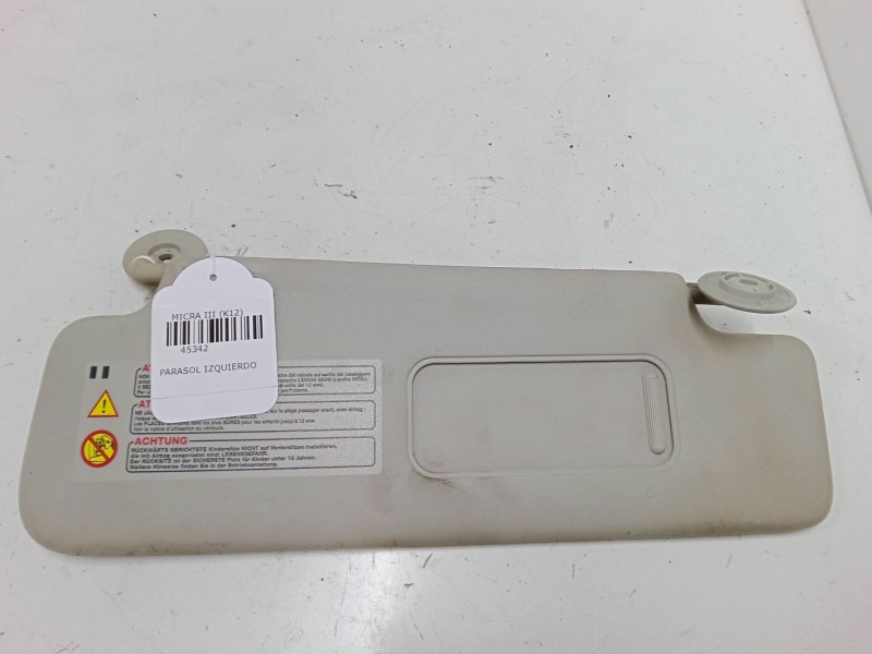 Recambio de parasol izquierdo para nissan micra iii (k12) 1.4 16v referencia OEM IAM   