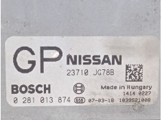 Recambio de centralita motor uce para nissan x-trail ii (t31) 2.0 dci 4x4 referencia OEM IAM 0281013874  23710JG78B