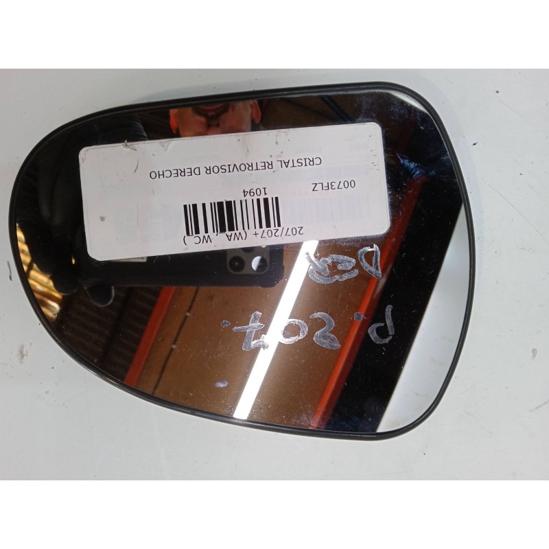 Recambio de cristal retrovisor derecho para peugeot 207/207+ (wa_, wc_) 1.4 hdi referencia OEM IAM   