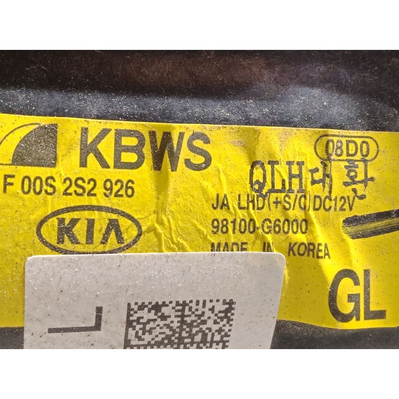 Recambio de motor limpia delantero para kia picanto iii (ja) 1.0 referencia OEM IAM 98100-G6000  