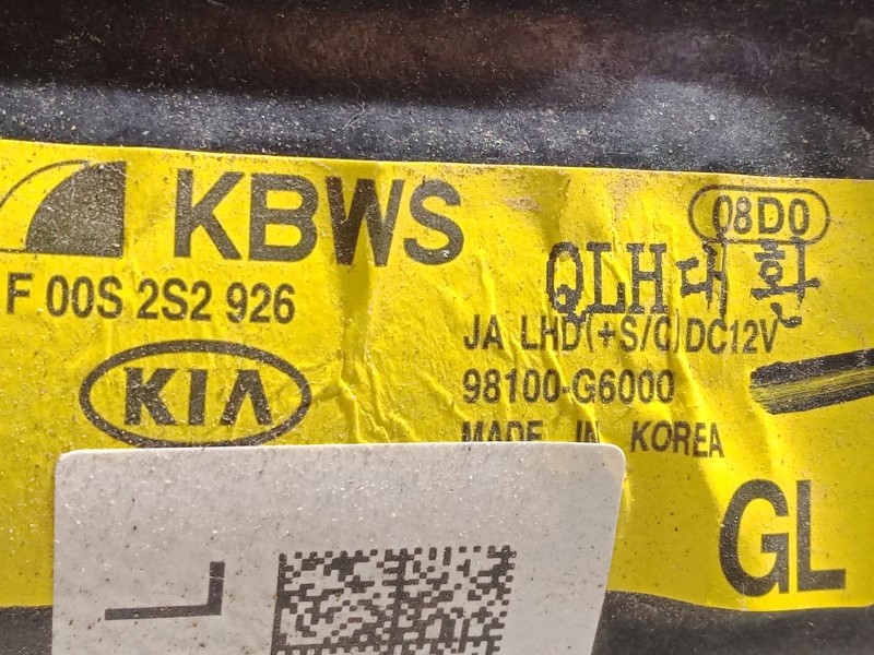 Recambio de motor limpia delantero para kia picanto iii (ja) 1.0 referencia OEM IAM 98100-G6000  