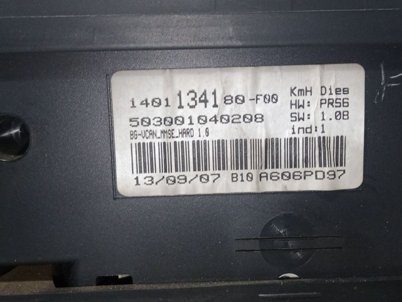 Recambio de cuadro instrumentos para fiat ulysse (179_) 2.0 d multijet referencia OEM IAM 1401134180  503001040208