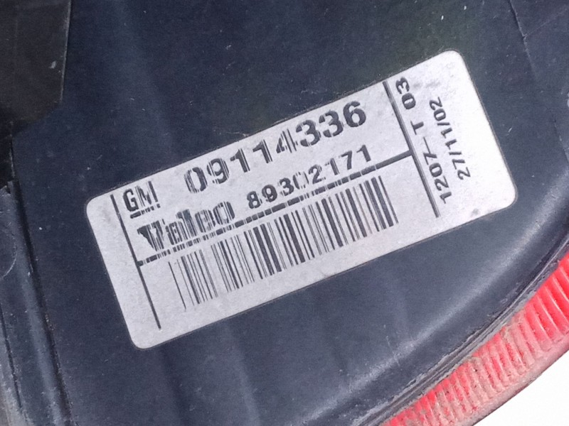Recambio de piloto trasero izquierdo para opel corsa c (x01) 1.2 (f08, f68) referencia OEM IAM 09114336  89302171
