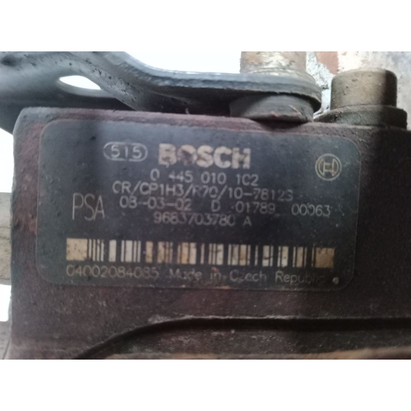 Recambio de bomba inyeccion para peugeot partner furgoneta/monovolumen (5_, g_) 1.6 hdi 75 referencia OEM IAM 0445010102  968370