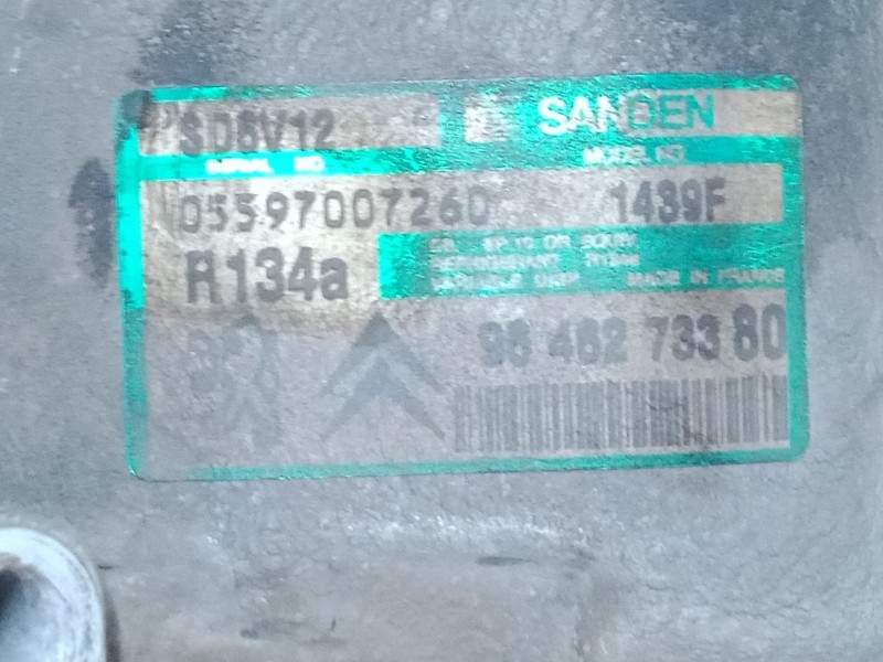 Recambio de compresor a/a para citroën c3 i (fc_, fn_) 1.4 hdi referencia OEM IAM 9646273380  SD6V12 Model 1439F