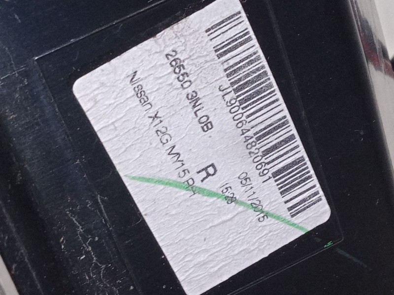 Recambio de piloto trasero derecho para nissan leaf (ze0) electric referencia OEM IAM 265503NL0B  