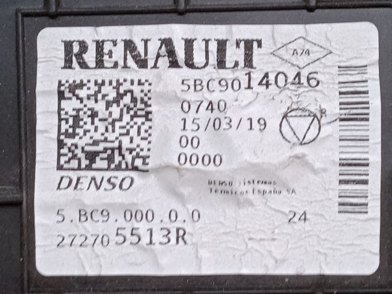 Recambio de modulo calefaccion para renault clio iv (bh_) 1.5 dci 90 referencia OEM IAM 272705513R  