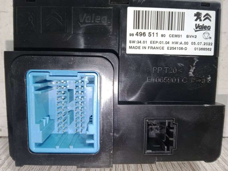 Recambio de centralita aire acondicionado para fiat scudo furgoneta 1.5 multijet 120 (506) referencia OEM IAM 9849651180  