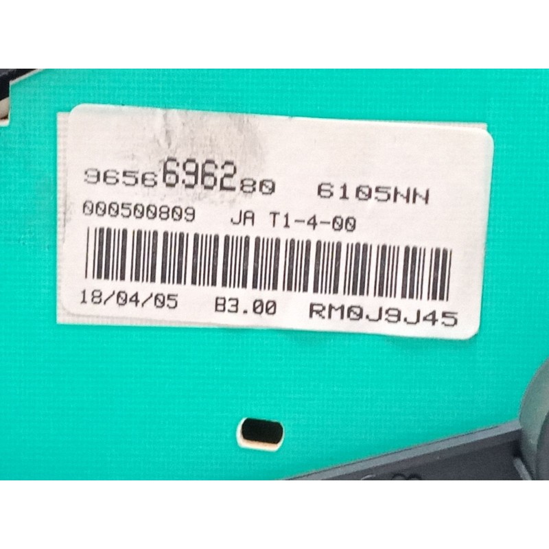 Recambio de cuadro instrumentos para peugeot 206 hatchback (2a/c) 1.4 hdi eco 70 referencia OEM IAM 9656696280  