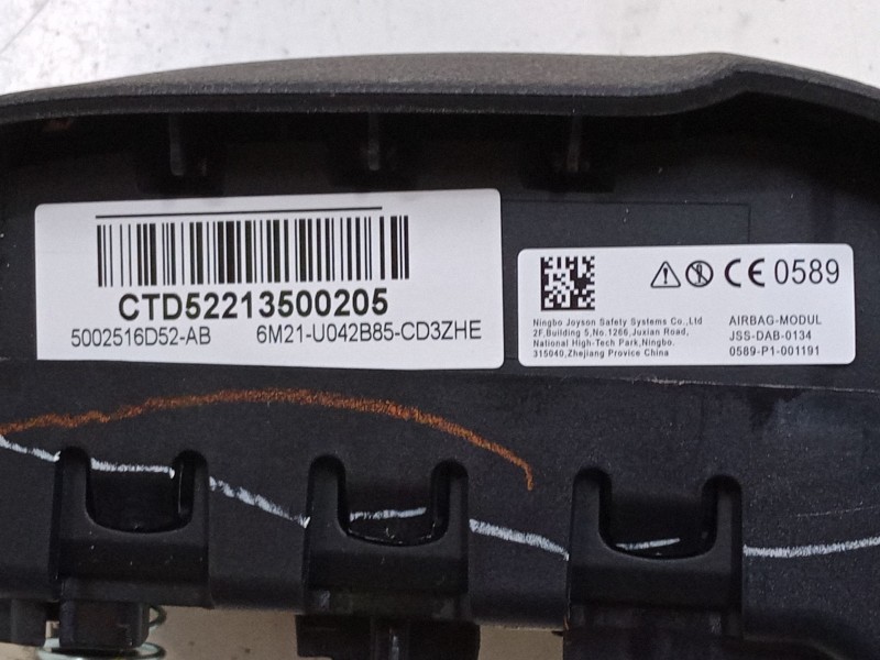 Recambio de airbag volante para ford mondeo iv turnier (ba7) 2.0 tdci referencia OEM IAM 5002516D52AB  