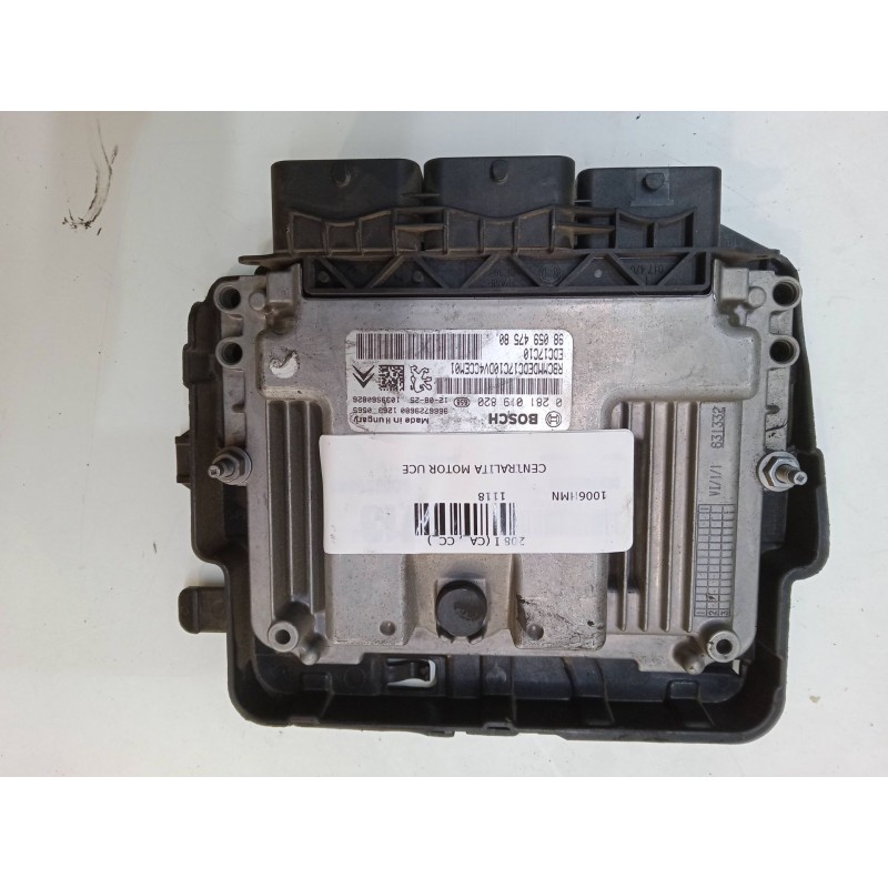 Recambio de centralita motor uce para peugeot 208 i (ca_, cc_) 1.4 hdi referencia OEM IAM 0281019820  