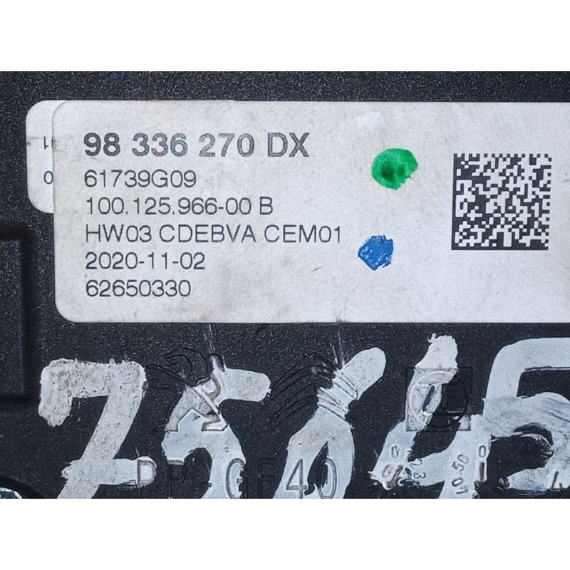 Recambio de palanca cambio para peugeot 3008 suv (mc_, mr_, mj_, m4_) 1.5 bluehdi 130 referencia OEM IAM 98336270DX  