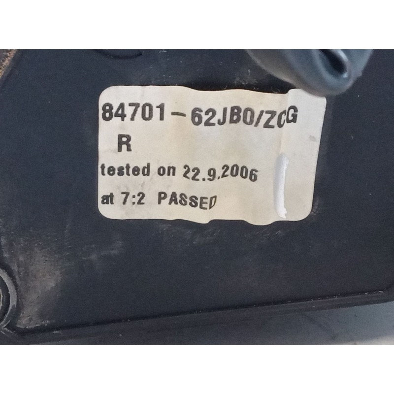 Recambio de retrovisor electrico derecho para suzuki swift iii (mz, ez) 1.3 (rs 413) referencia OEM IAM 8470162JB0  