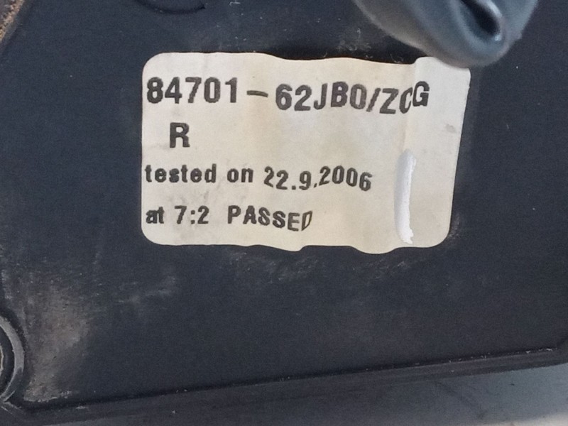 Recambio de retrovisor electrico derecho para suzuki swift iii (mz, ez) 1.3 (rs 413) referencia OEM IAM 8470162JB0  