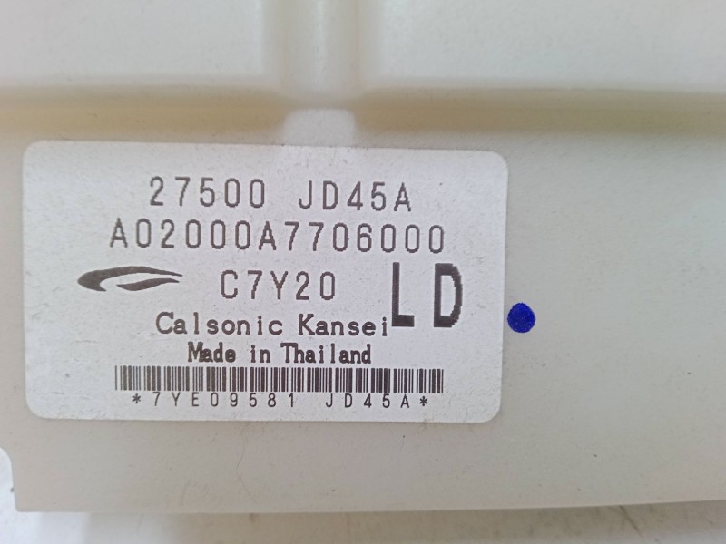 Recambio de mando climatizador para nissan qashqai / qashqai +2 i (j10, nj10, jj10e) 1.5 dci referencia OEM IAM 27500JD45A  