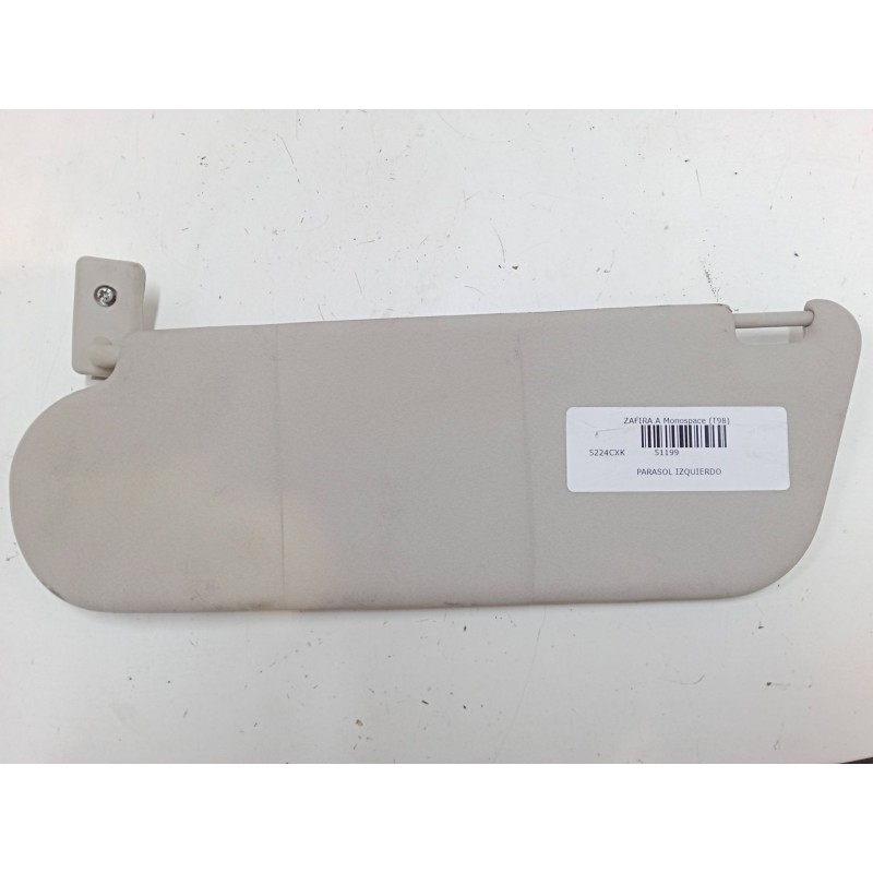 Recambio de parasol izquierdo para opel zafira a monospace (t98) 1.6 16v (f75) referencia OEM IAM   