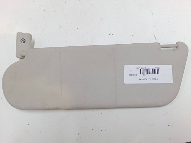 Recambio de parasol izquierdo para opel zafira a monospace (t98) 1.6 16v (f75) referencia OEM IAM   