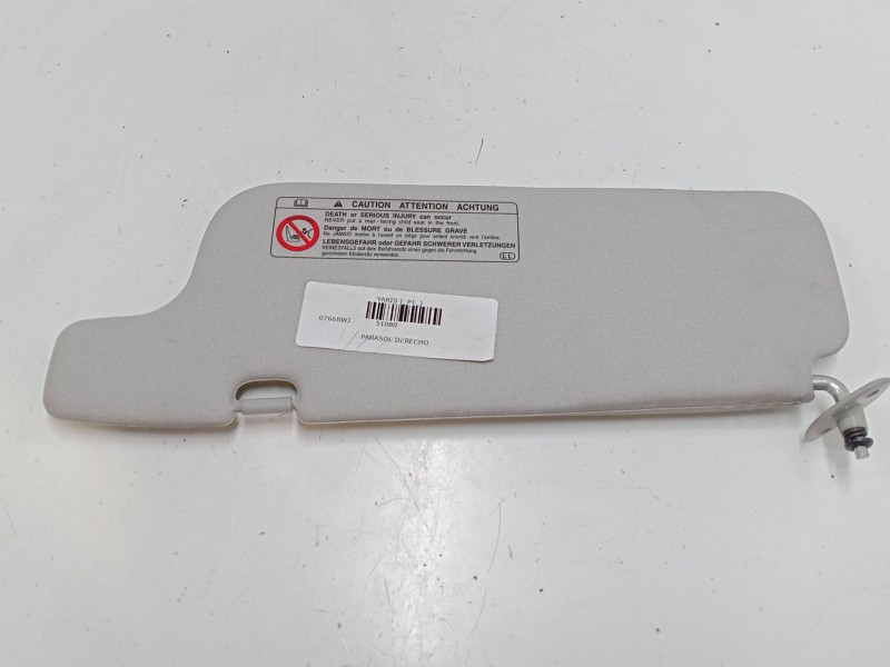 Recambio de parasol derecho para toyota yaris (_p1_) 1.3 (ncp10_, scp12_) referencia OEM IAM   
