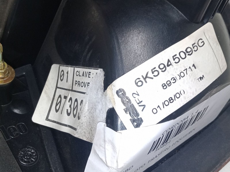 Recambio de piloto trasero izquierdo para seat cordoba 1,4 referencia OEM IAM 6K5945095G  