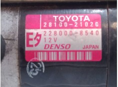 Recambio de motor arranque para toyota yaris (_p1_) 1.3 (ncp10_, scp12_) referencia OEM IAM 2810021020  2280008540