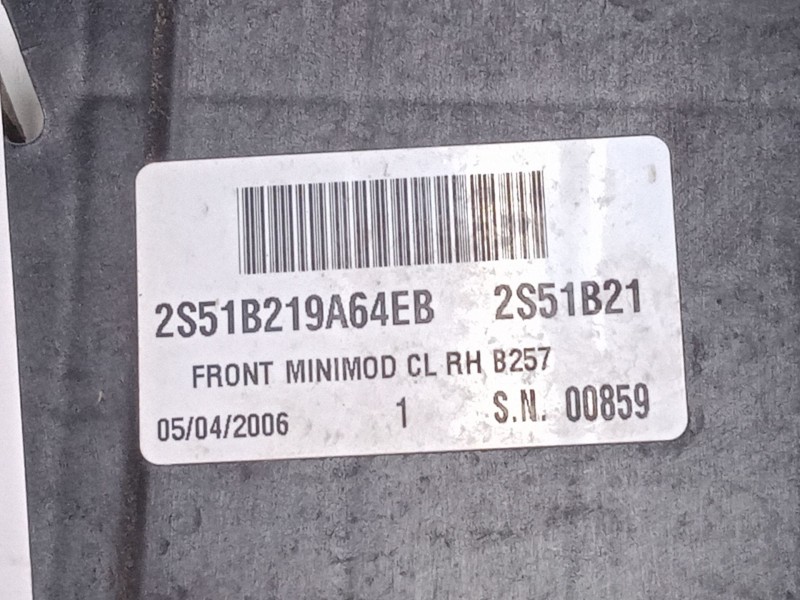 Recambio de cerradura puerta delantera derecha para ford fiesta v (jh_, jd_) 1.3 referencia OEM IAM 2S51B219A6AEB  
