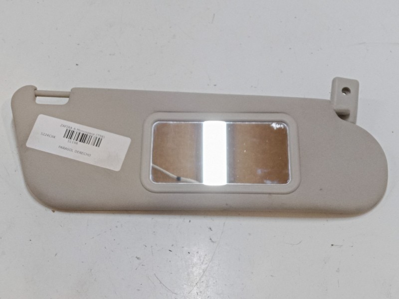 Recambio de parasol derecho para opel zafira a monospace (t98) 1.6 16v (f75) referencia OEM IAM   