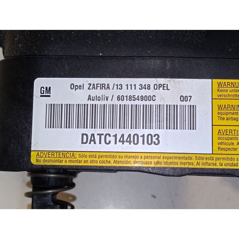 Recambio de airbag volante para opel zafira / zafira family b (a05) 1.7 cdti (m75) referencia OEM IAM 13111348  601854900C