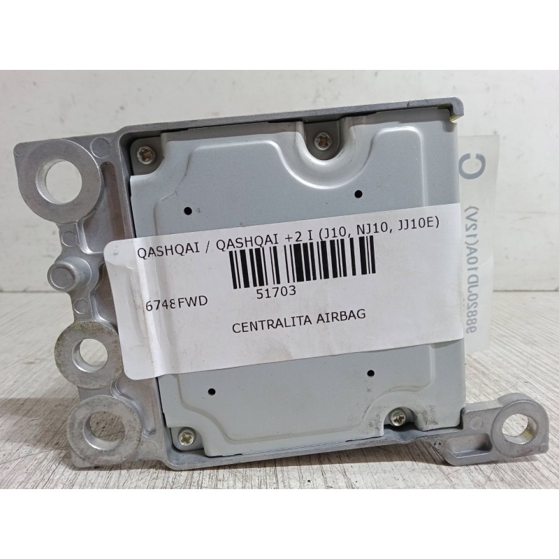 Recambio de centralita airbag para nissan qashqai / qashqai +2 i (j10, nj10, jj10e) 1.5 dci referencia OEM IAM 98820JD10A  