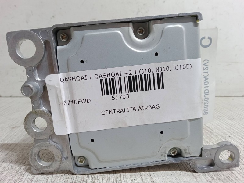 Recambio de centralita airbag para nissan qashqai / qashqai +2 i (j10, nj10, jj10e) 1.5 dci referencia OEM IAM 98820JD10A  