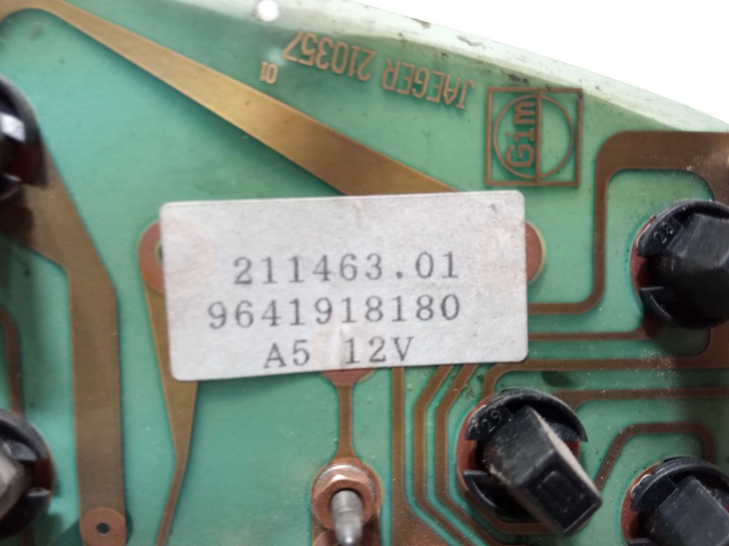 Recambio de cuadro instrumentos para citroën c15 furgoneta/monovolumen (vd_) 1.9 d referencia OEM IAM 211463.01 9641918180 