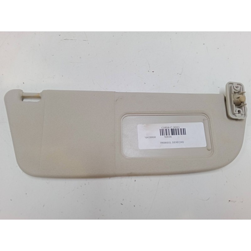 Recambio de parasol derecho para opel corsa c (x01) 1.0 (f08, f68) referencia OEM IAM   