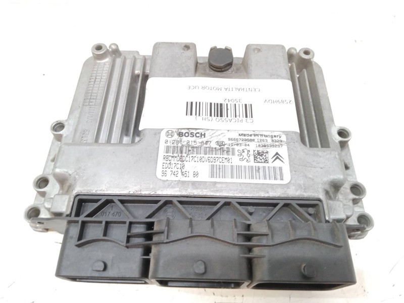 Recambio de centralita motor uce para citroën c3 picasso (sh_) 1.6 hdi referencia OEM IAM    Recambio de centralita motor uce para citroën c3 picasso (sh_) 1.6 hdi referencia OEM IAM
