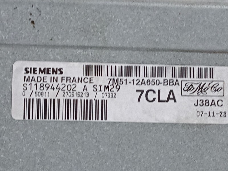 Recambio de centralita motor uce para ford c-max (dm2) 1.6 referencia OEM IAM S118944202A  7M5112A650BBA
