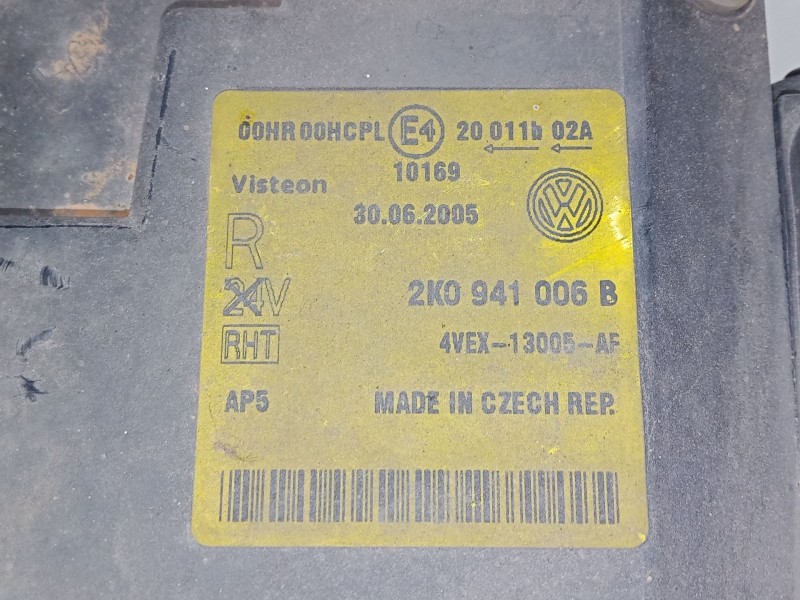 Recambio de faro derecho para volkswagen touran (1t1, 1t2) 1.9 tdi referencia OEM IAM 2K0941006B  