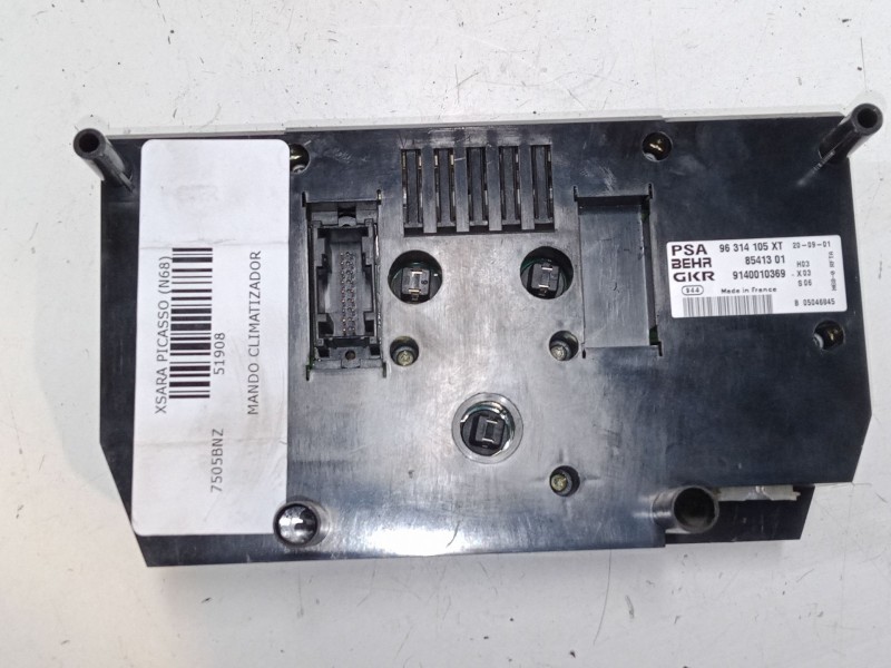 Recambio de mando climatizador para citroën xsara picasso (n68) 2.0 hdi referencia OEM IAM 96314105XT  