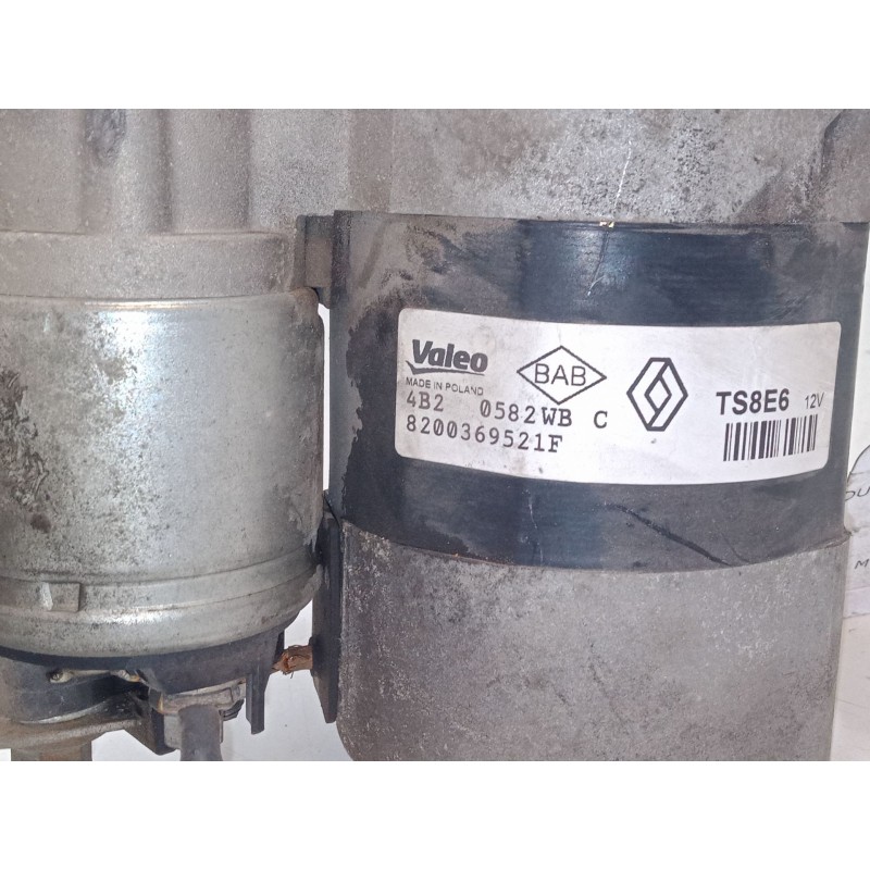 Recambio de motor arranque para renault modus / grand modus (f/jp0_) 1.2 (jp0c, jp0k, fp0c, fp0k, fp0p, jp0p, jp0t) referencia O