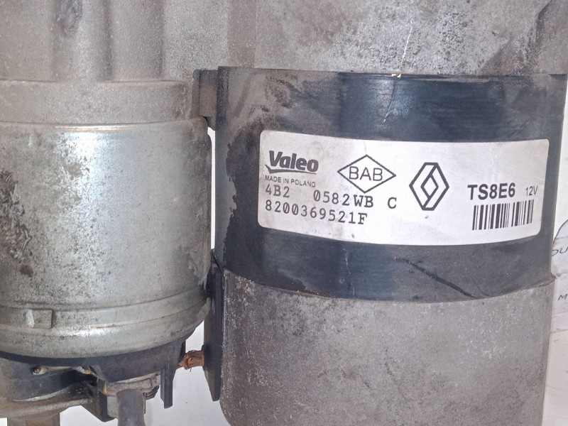 Recambio de motor arranque para renault modus / grand modus (f/jp0_) 1.2 (jp0c, jp0k, fp0c, fp0k, fp0p, jp0p, jp0t) referencia O